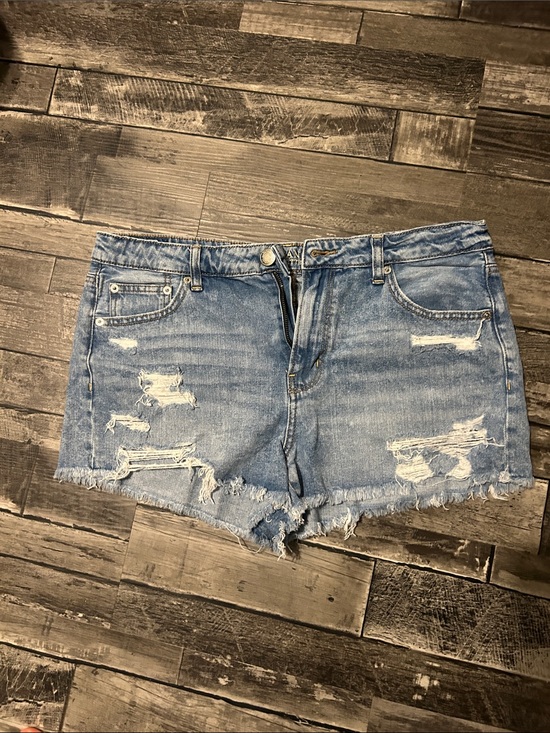 American Eagle Outfitters Pants - American Eagle Blue Distressed Jean Shorts